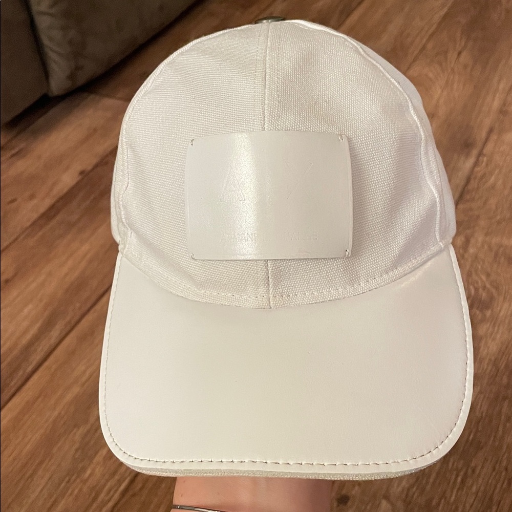 Armani Exchange White Cap Men Size